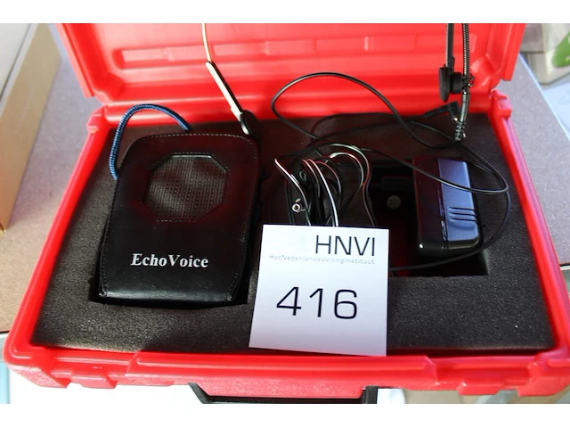 Spraakversterker echovoice type ev4 in kunststof koffer. - afbeelding 2 van  2