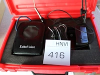 Spraakversterker echovoice type ev4 in kunststof koffer. - afbeelding 2 van  2