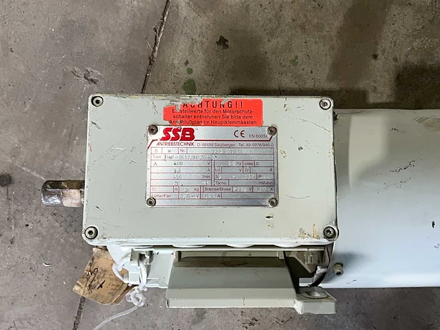 Ssb antriebstechniek dwf-0612.006.70-b8 elektromotor - afbeelding 2 van  6