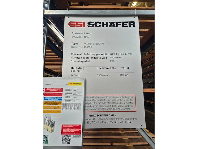Ssi schafer - pallet racking 46x408 - afbeelding 4 van  15