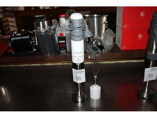 Staafmixer kenwood met extra mengkop. - afbeelding 1 van  2