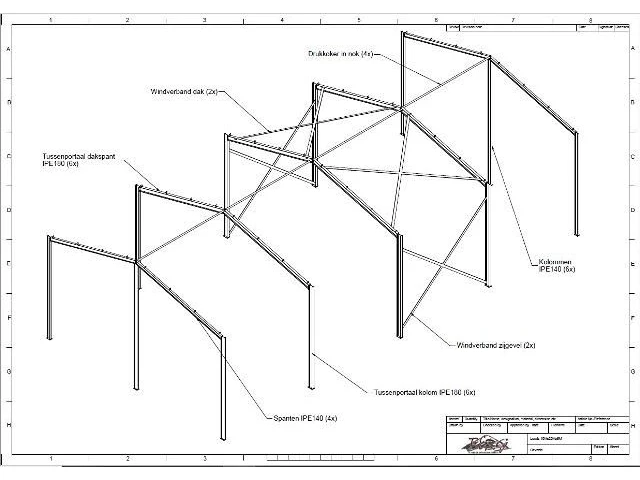 Staalconstructie 10 x 20 meter (200m2) - afbeelding 7 van  13