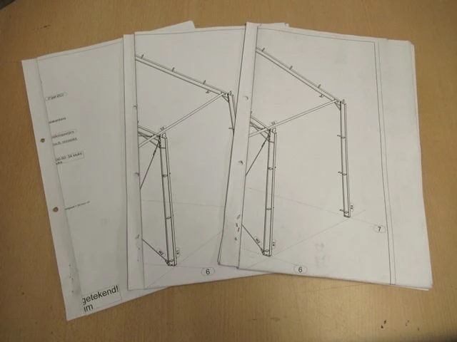 Staalconstructie 10 x 30 meter (300m2) - afbeelding 8 van  16