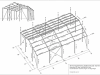 Staalconstructie 10x16 meter met dak en wand - afbeelding 19 van  27
