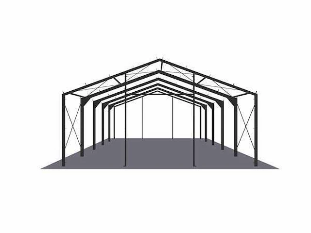 Staalconstructie 11,6x25 meter (ca. 290 m2) - afbeelding 5 van  9
