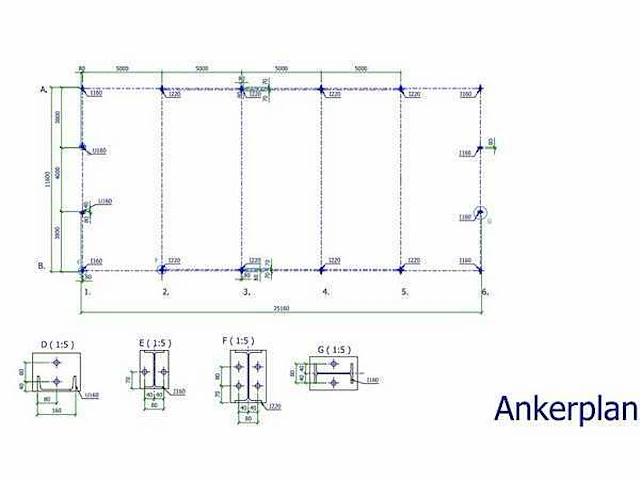 Staalconstructie 11,6x25 meter (ca. 290 m2) - afbeelding 8 van  9