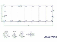 Staalconstructie 11,6x35 meter (ca. 406 m2) - afbeelding 9 van  11