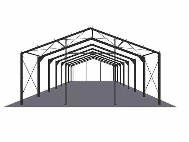 Staalconstructie 11,6x40 meter (ca. 464 m2) - afbeelding 6 van  10