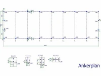 Staalconstructie 11,6x40 meter (ca. 464 m2) - afbeelding 8 van  10