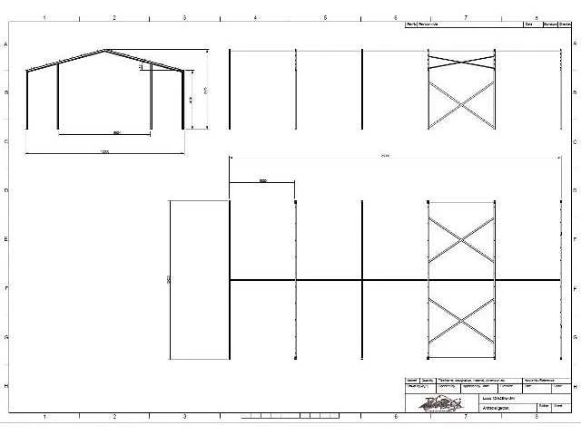 Staalconstructie 12 x 25 meter (300m2) - afbeelding 3 van  11