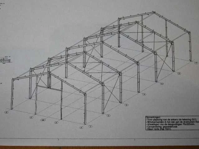 Staalconstructie 12 x 30 meter (360m2) - afbeelding 7 van  21
