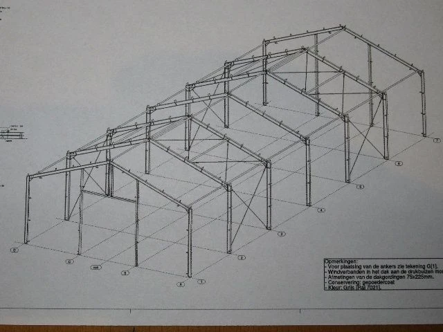 Staalconstructie 12 x 30 meter (360m2) - afbeelding 7 van  21