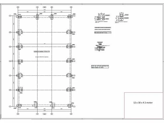 Staalconstructie 12 x 30 meter (360m2) - afbeelding 14 van  21