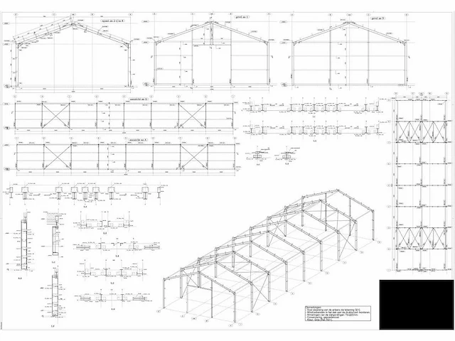 Staalconstructie 12 x 40 meter (480m2) - afbeelding 11 van  17