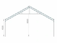 Staalconstructie 12,80 x 44,00 mtr (563m2) - afbeelding 24 van  30