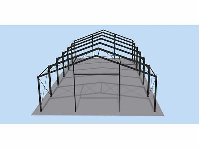Staalconstructie 13,4x30 meter (ca. 402 m2) - afbeelding 7 van  10