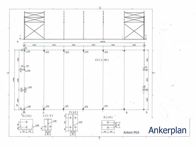 Staalconstructie 15 x 30 meter (ca. 450m2) - afbeelding 7 van  8
