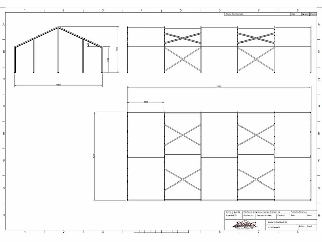 Staalconstructie 15.20 x 25.00 meter (380m2) - afbeelding 5 van  13