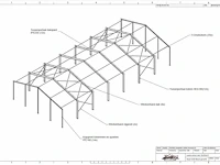 Staalconstructie 18 x 35 meter (630m2) - afbeelding 11 van  17