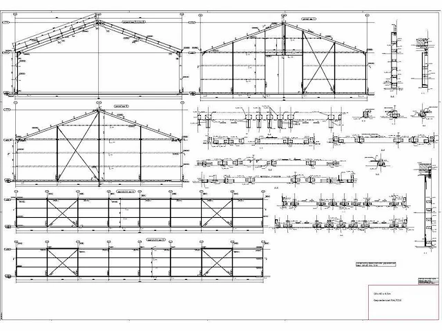 Staalconstructie 18 x 40 meter (720m2) - afbeelding 13 van  16