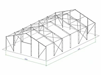 Staalconstructie 18x30 meter (ca. 540 m2) - afbeelding 7 van  9