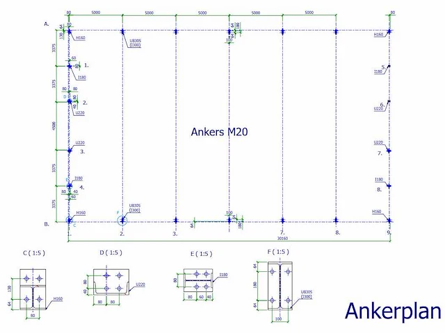 Staalconstructie 18x30 meter (ca. 540 m2) - afbeelding 5 van  9