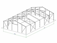 Staalconstructie 18x30 meter (ca. 540 m2) - afbeelding 9 van  9