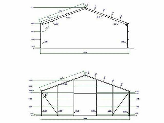 Staalconstructie 18x40 meter (ca. 720 m2) - afbeelding 8 van  9