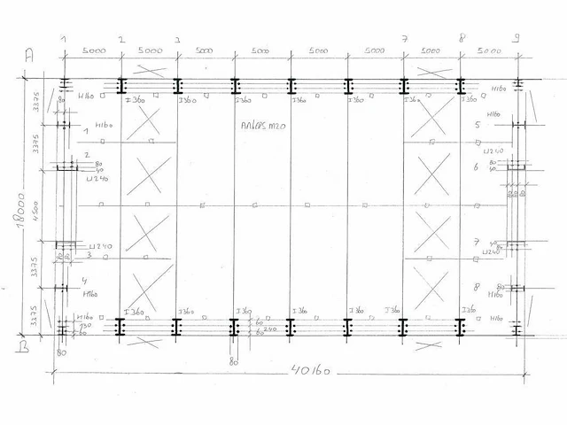 Staalconstructie 18x40 meter (ca. 720 m2) - afbeelding 4 van  7