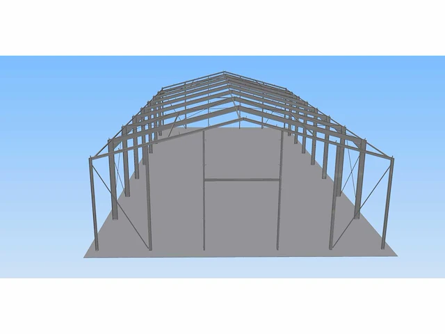 Staalconstructie 18x40 meter (ca. 720 m2) - afbeelding 6 van  7