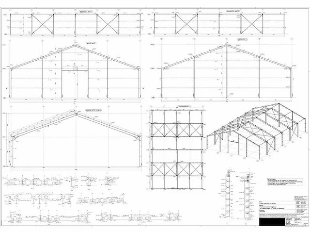 Staalconstructie 20 x 30 meter (600m2) - afbeelding 14 van  20