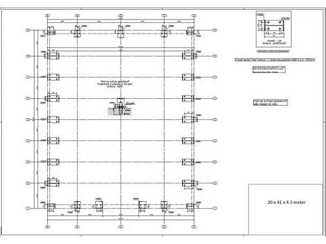 Staalconstructie 20 x 41 meter (820m2) - afbeelding 10 van  20