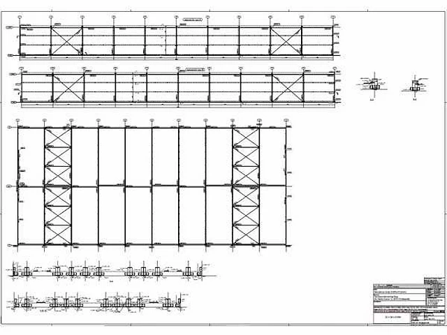 Staalconstructie 22 x 50 meter (1100m2) - afbeelding 9 van  19