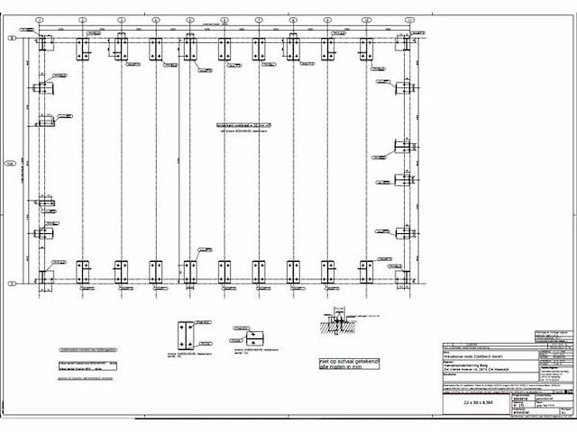 Staalconstructie 22 x 50 meter (1100m2) - afbeelding 17 van  26