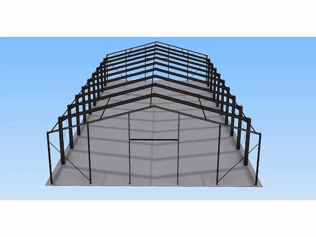 Staalconstructie 22x50 meter (ca. 1100m2) - afbeelding 8 van  13