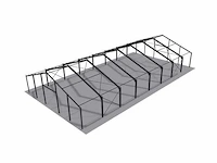 Staalconstructie 23,2x40 meter (ca. 928 m2) - afbeelding 2 van  9
