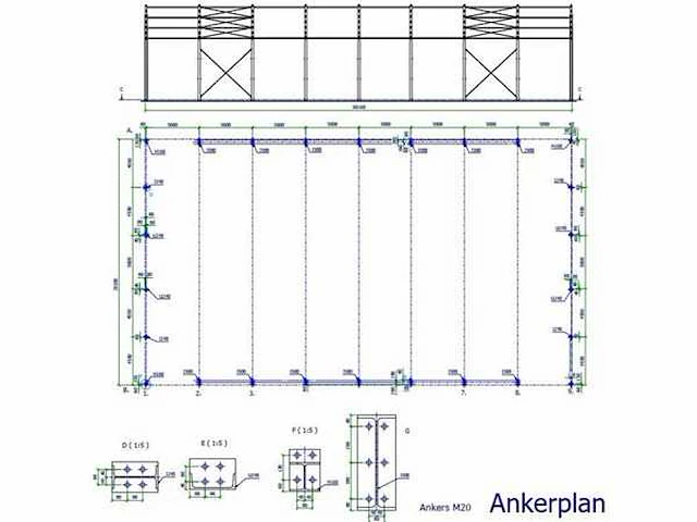 Staalconstructie 23,2x40 meter (ca. 928 m2) - afbeelding 8 van  9