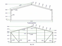 Staalconstructie 23,2x50 meter (ca. 1160 m2) - afbeelding 3 van  14