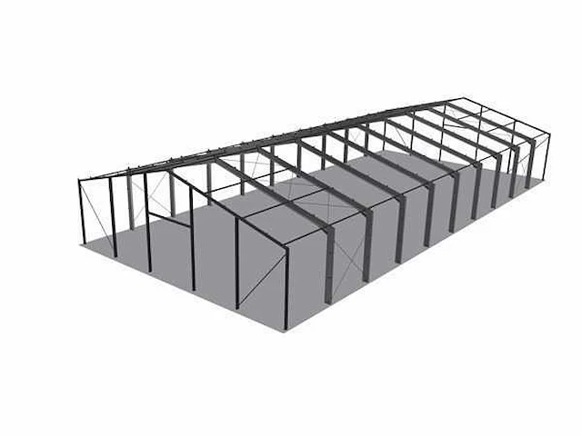 Staalconstructie 23,2x50 meter (ca. 1160 m2) - afbeelding 8 van  14