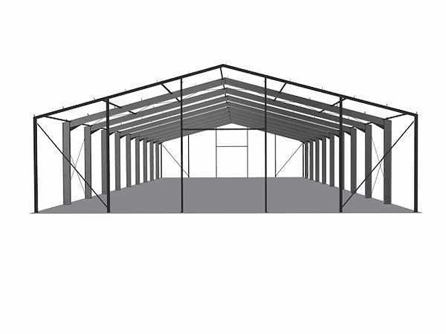 Staalconstructie 23,2x50 meter (ca. 1160 m2) - afbeelding 10 van  14