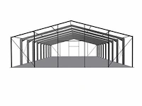 Staalconstructie 23,2x50 meter (ca. 1160 m2) - afbeelding 10 van  14