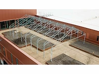 Staalconstructie 25,60 x 17,08 mtr (437m2) - afbeelding 1 van  6
