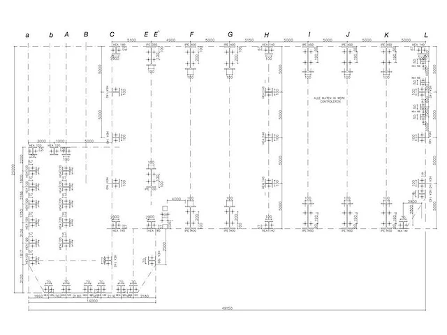 Staalconstructie 25x49 meter – hal met kantoor - afbeelding 56 van  87