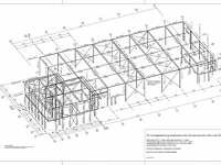 Staalconstructie 25x49 meter – hal met kantoor - afbeelding 67 van  87