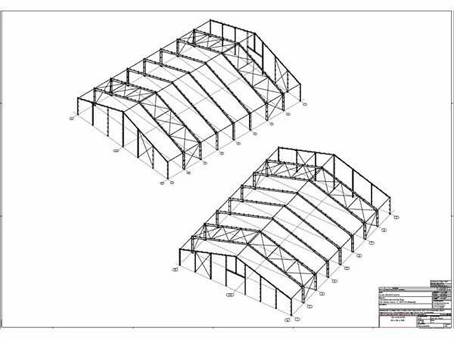 Staalconstructie 30 x 40 meter (1200m2) - afbeelding 12 van  18