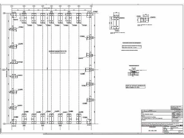 Staalconstructie 30 x 40 meter (1200m2) - afbeelding 8 van  20