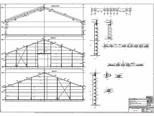 Staalconstructie 30 x 40 meter (1200m2) - afbeelding 13 van  20