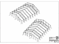 Staalconstructie 30 x 40 meter (1200m2) - afbeelding 14 van  20