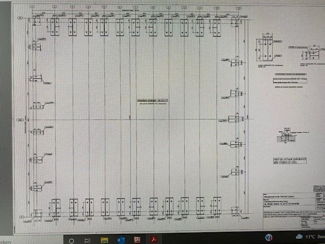 Staalconstructie 30 x 60 meter (1800m2) - afbeelding 24 van  33