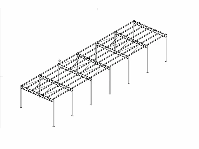 Staalconstructie 7x 24 mtr (168m2) - afbeelding 8 van  8